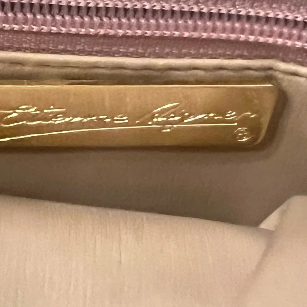Etienne Aigner tan leather Shoulder Bag